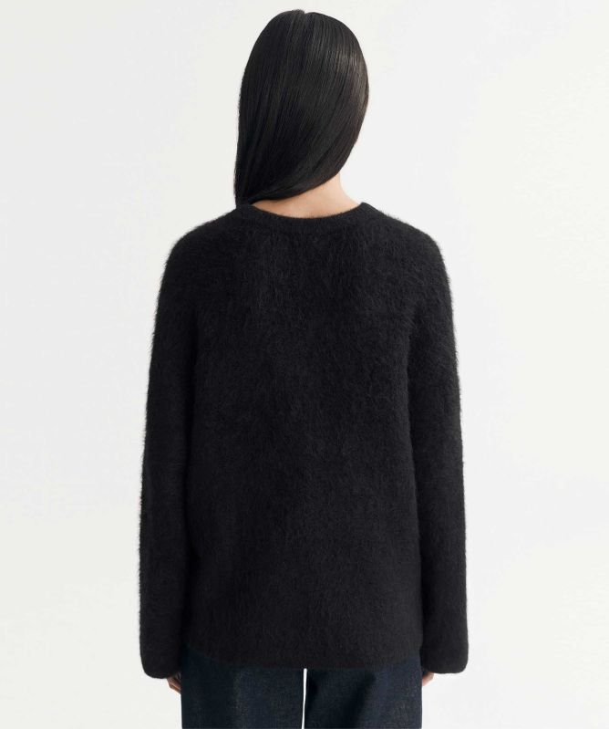 Soft Goat Brushed Alpaca Crewneck Jumper