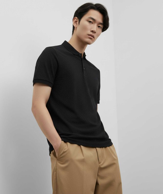 BOSS H-Prout Textured Polo Shirt
