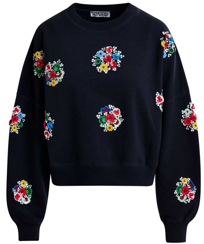Essentiel Antwerp Itro Floral Embellished Jumper