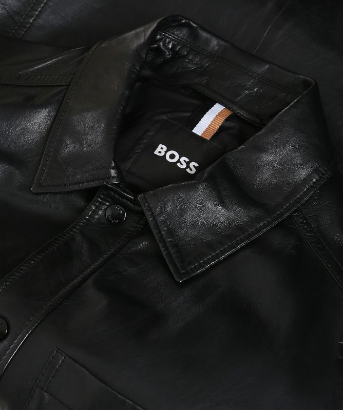 BOSS Leather MyShirt Overshirt