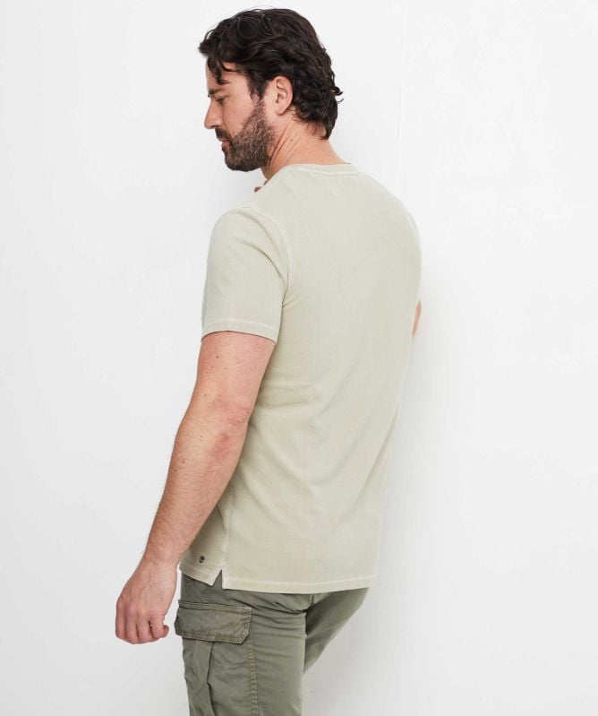 Thomas Maine Garment Dyed Pique T-Shirt