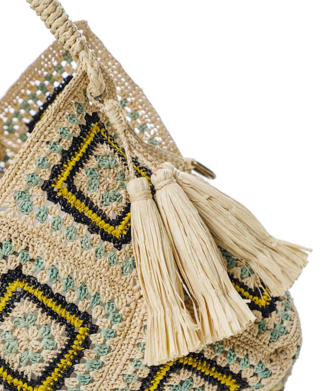 Rabarany Crochet Raffia Bag