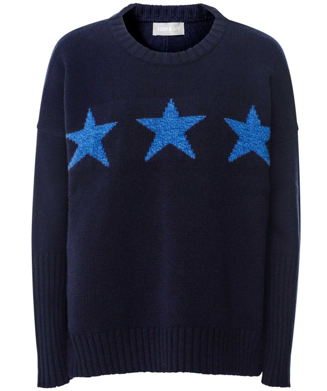 Eddy and Ivy Star Merino Cashmere Crew Neck Jumper