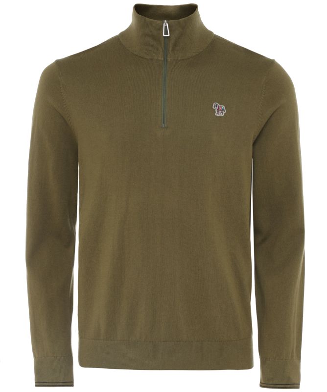 Paul Smith Zebra Logo Quarter Zipper Sweater