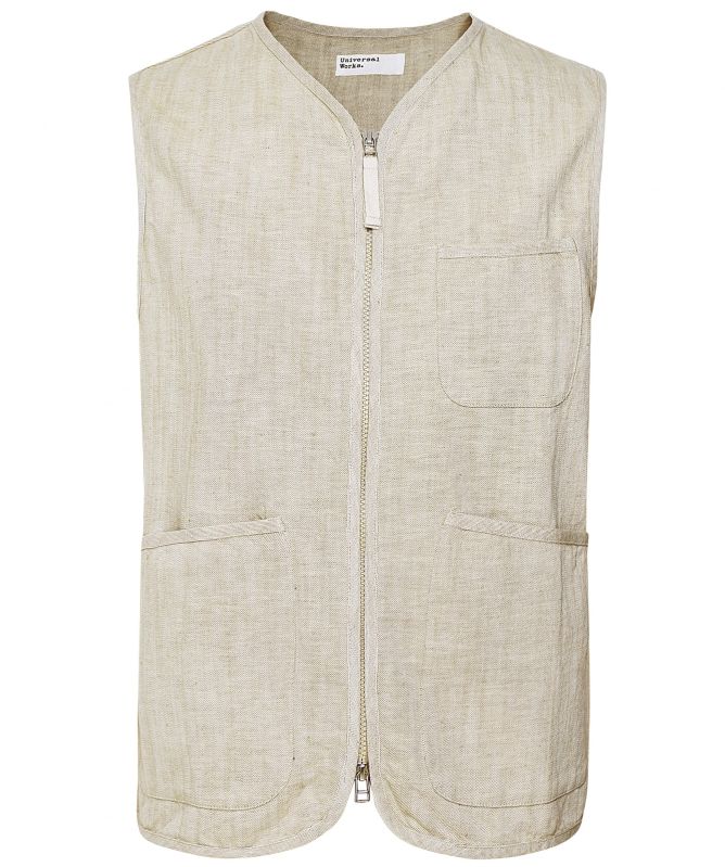 Universal Works Linen Cotton Vintage Vest