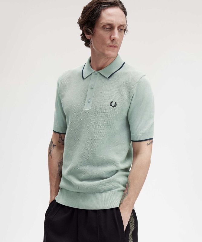 Fred Perry Pique Stitch Knitted Shirt