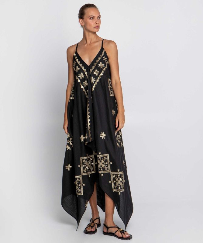 Greek Archaic Kori Lefkada Maxi Dress