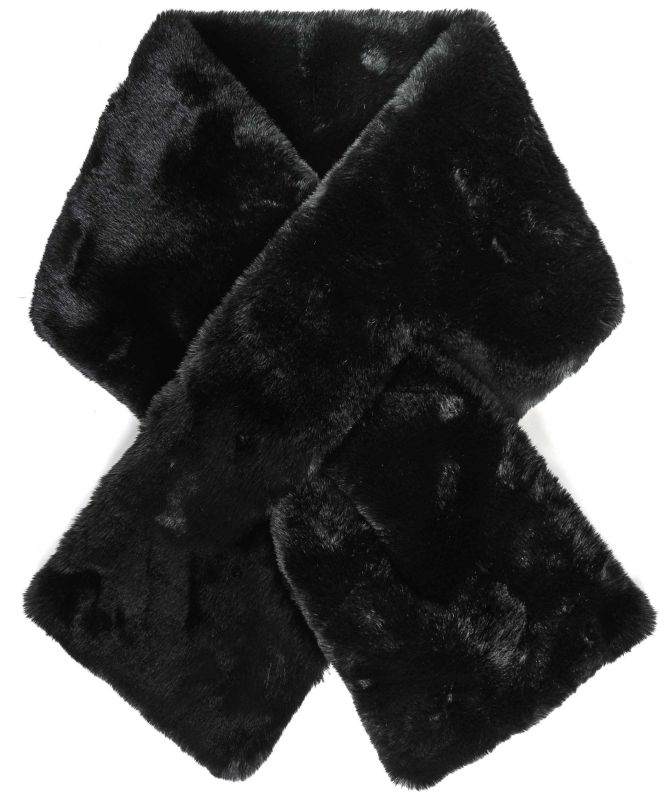 Rino and Pelle Stip Faux Fur Scarf