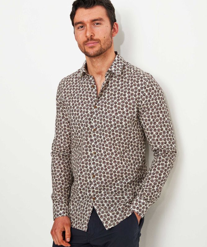 Seinse Cotton Printed Shirt