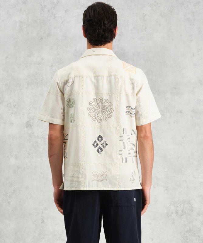 Wax London Doodle Embroidered Didcot Shirt
