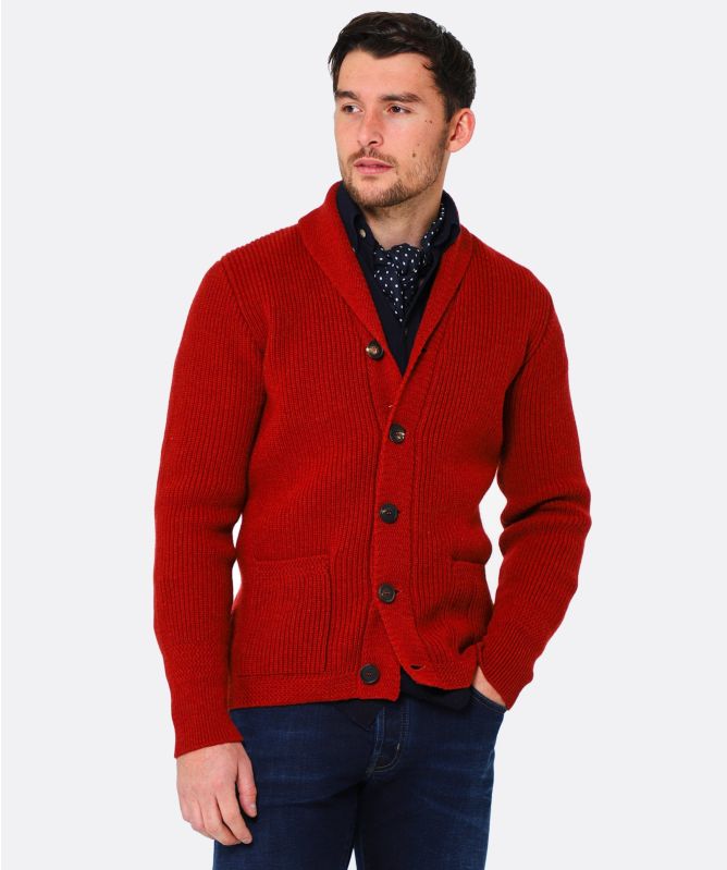 J. Blades Lambswool Jamie Shawl Cardigan
