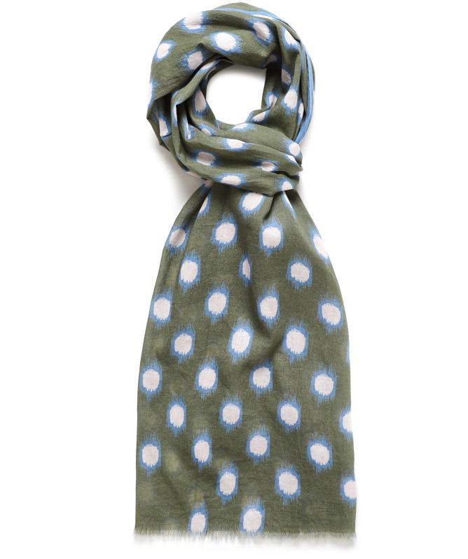 Hartford Cotton Polka Print Scarf