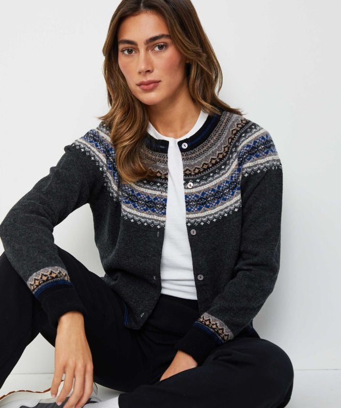 ERIBÉ Alpine Short Wool Cardigan