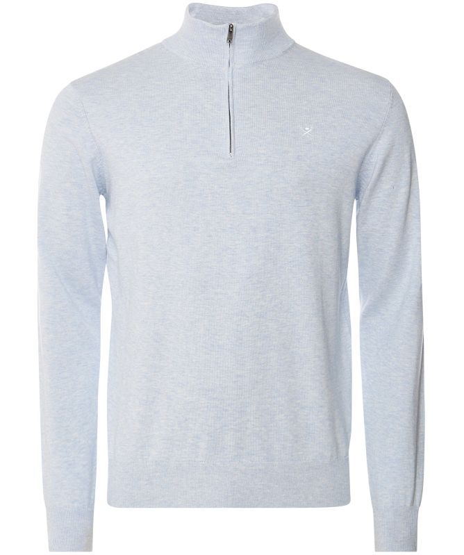 Hackett Cotton Silk Half-Zip Jumper