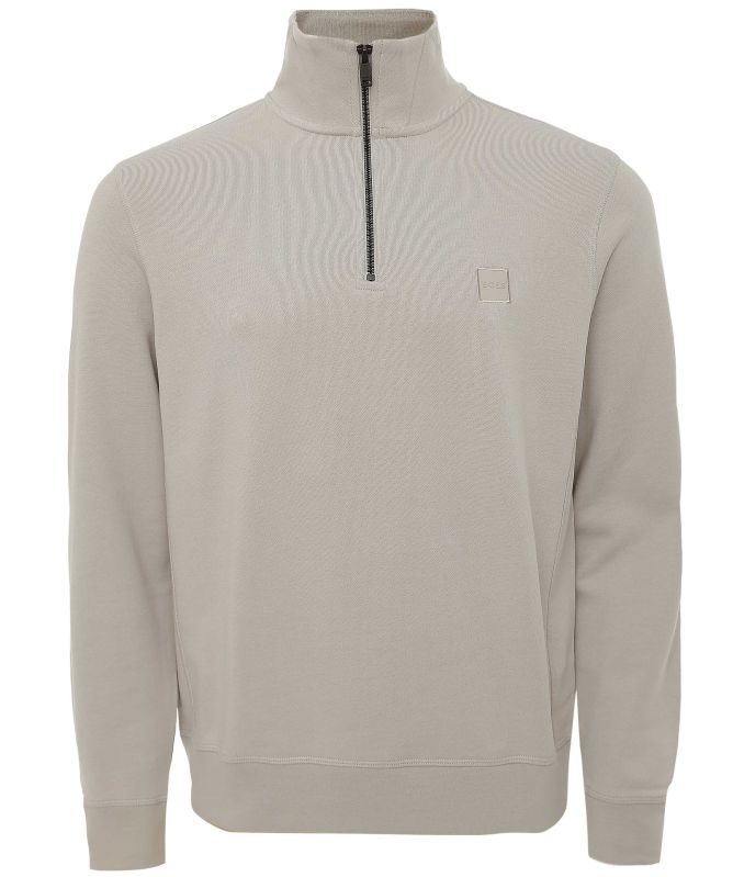 BOSS Cotton Half-Zipper Zetrust Sweatshirt