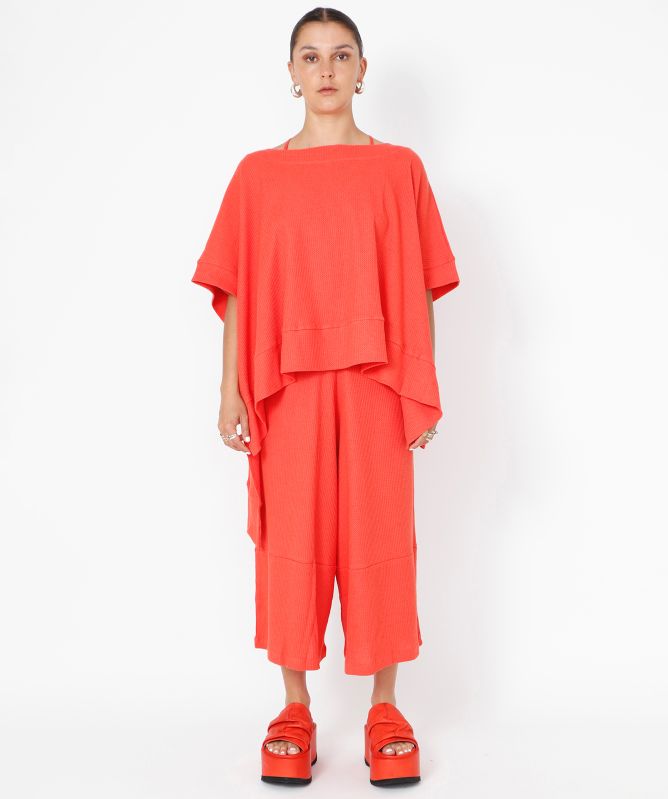Sort Aarhus Cotton Linen Cropped Pants