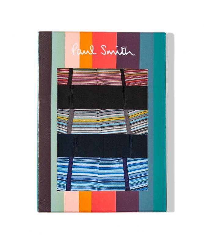 Paul Smith Striped Stretch Cotton Trunks 5 Pack