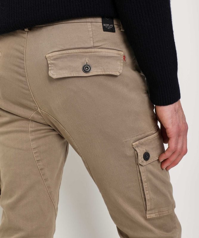 Replay Slim Fit Jaan Cargo Trousers