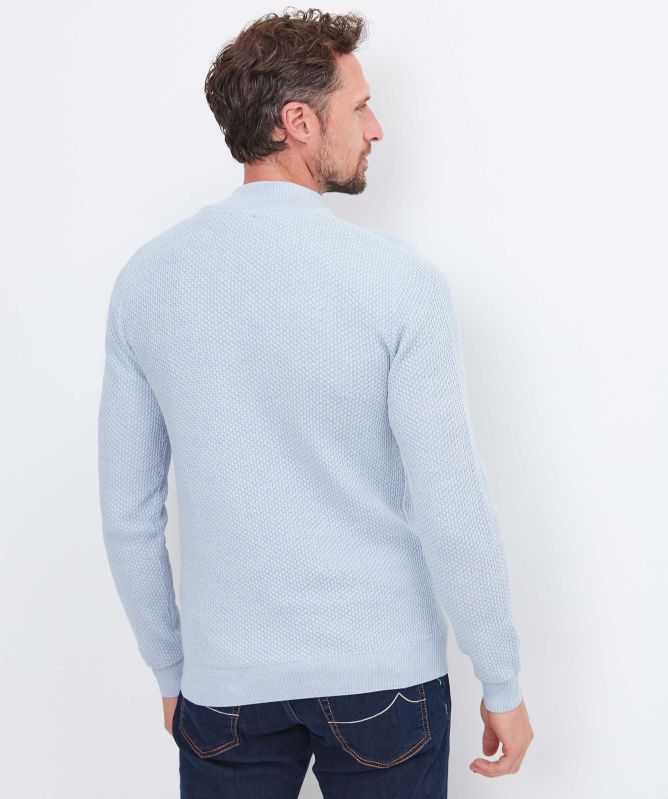 Stenstroms Textured Merino Half-Zip Jumper