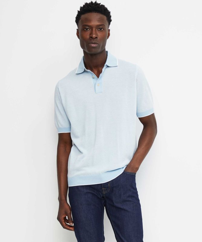 Filippo De Laurentiis Superlight Pique Polo Shirt