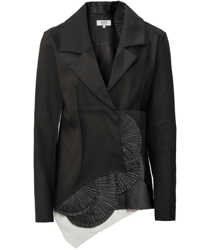 Bize Pleated Circle Blazer Jacket