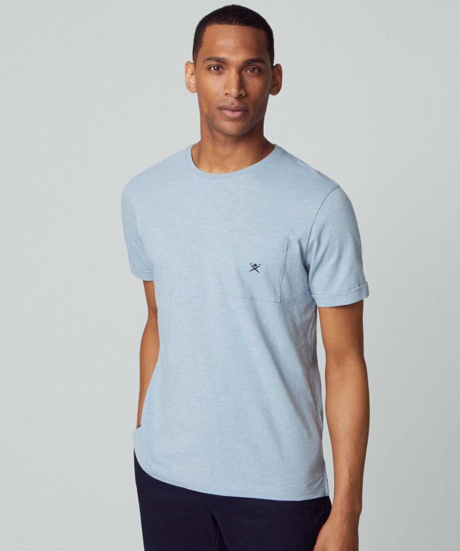 Hackett Cotton Linen Pocket T-Shirt