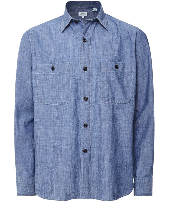 Hartford Chambray Pocket Percey Shirt