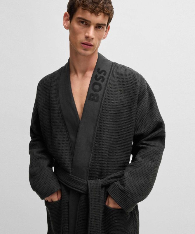 BOSS Waffle Kimono Robe