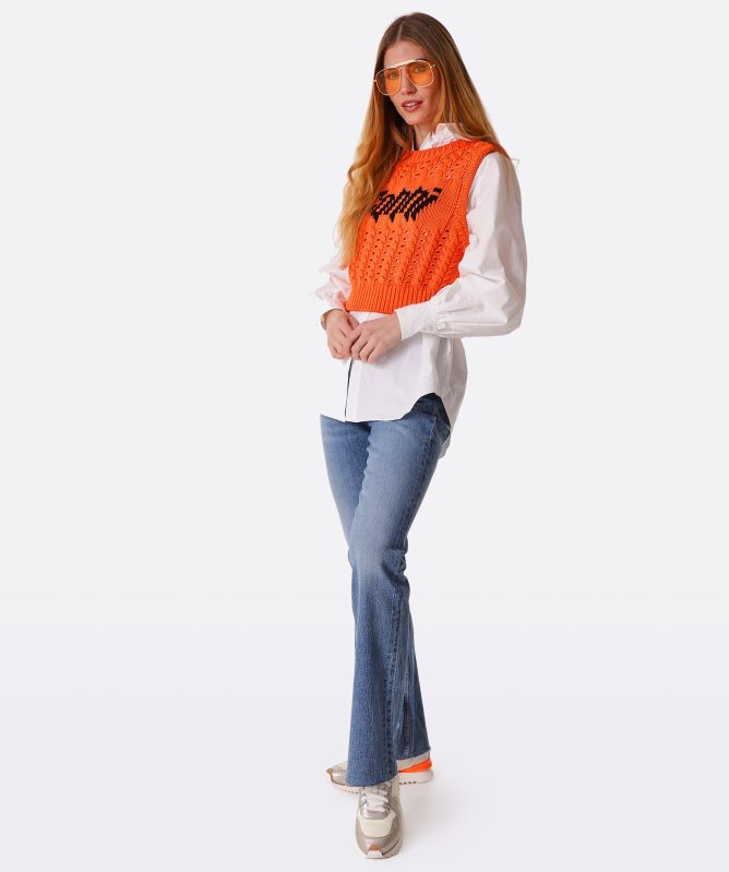 GANNI Cropped Rope Vest