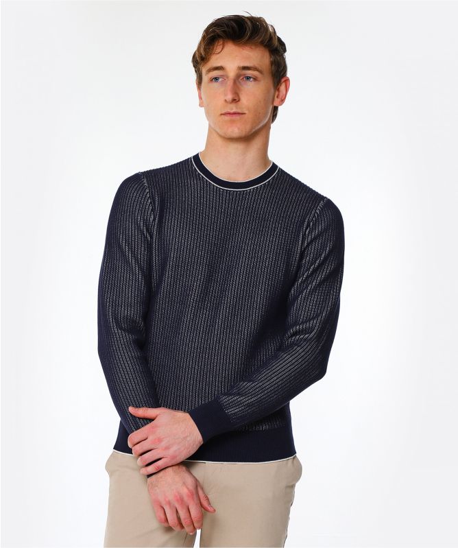Hackett Cotton Plated Tipped Sweater