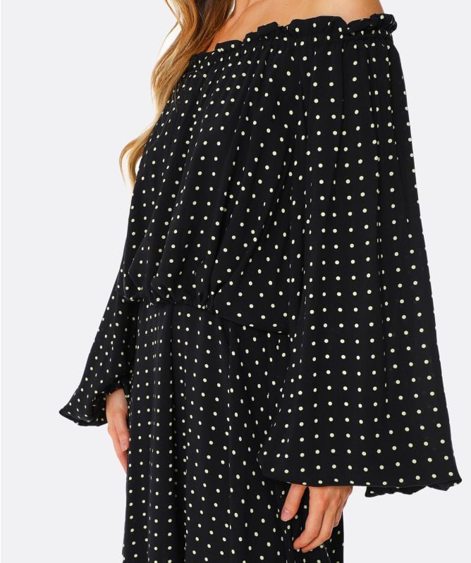 ROTATE Carly Off-Shoulder Mini Dress