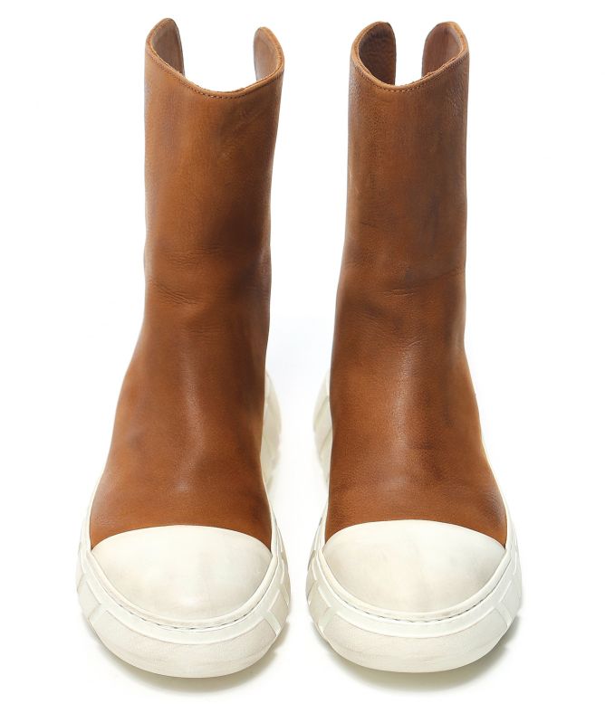Lofina Leather Zip Boots