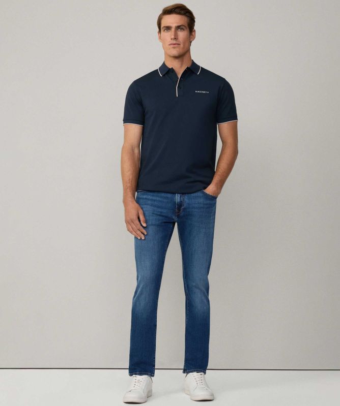 Hackett Classic Fit Tipped Polo Shirt