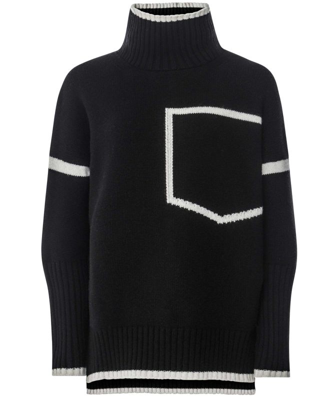 Eddy and Ivy Contrast Trim Roll Neck Jumper