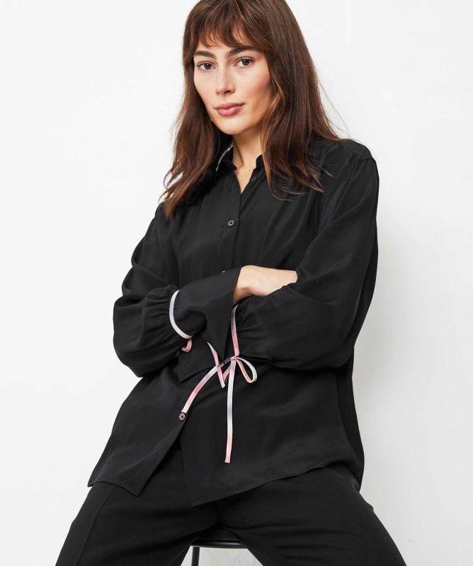 Paul Smith Ribbon-Tie Cuff Shirt