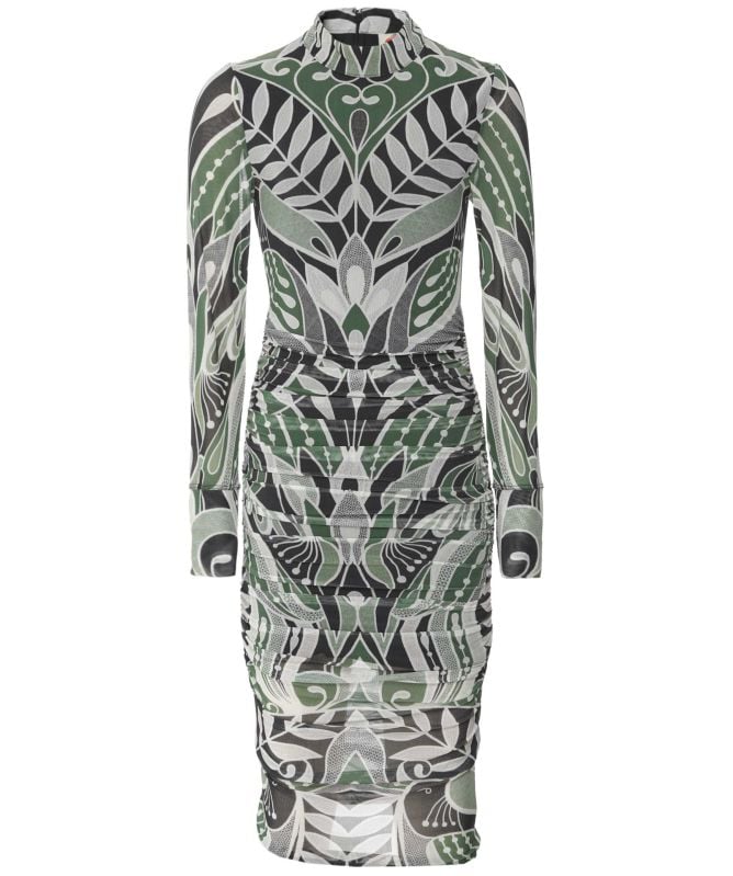 FARM Rio Lace Nature Tulle Midi Dress