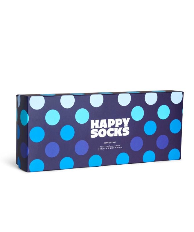 Happy Socks Navy Socks 4 Pack