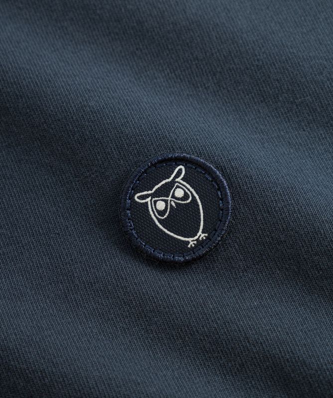 Knowledge Cotton Regular Fit Badge T-Shirt