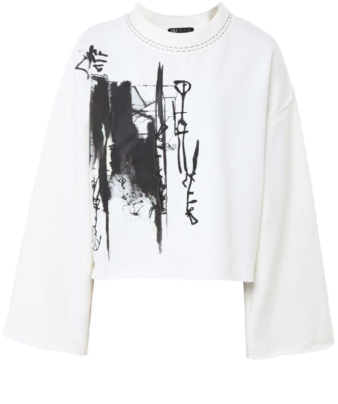 NU London Swiggle Print Sweatshirt