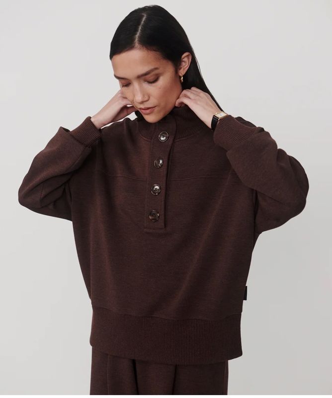 Varley Bronya Button Placket Sweat