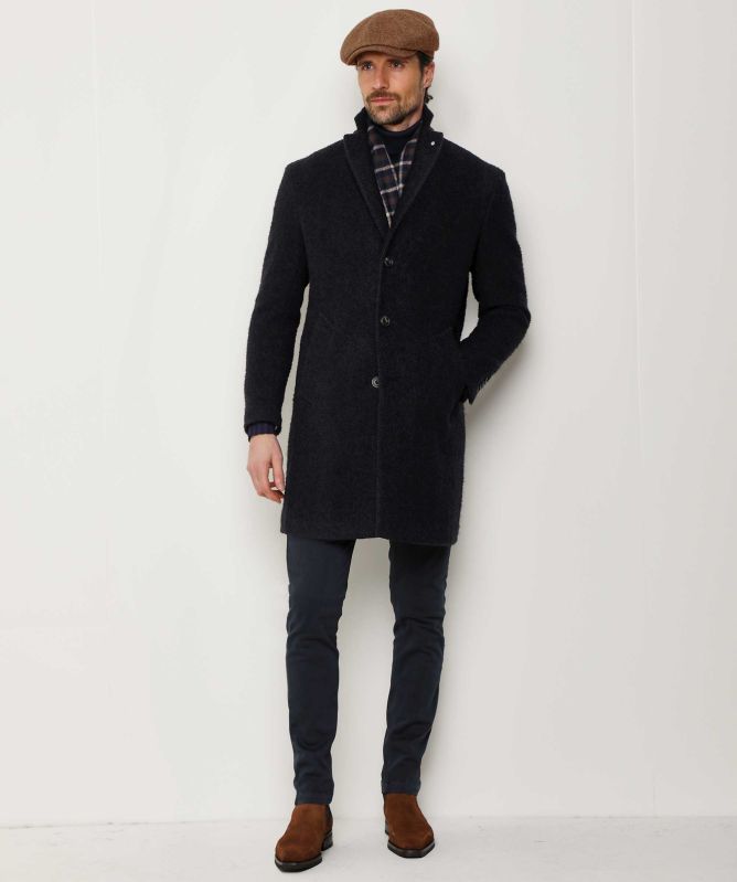 LBM 1911 Wool Herringbone Overcoat