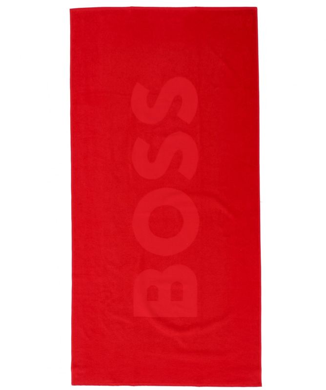 BOSS Terry Logo Beach Towel
