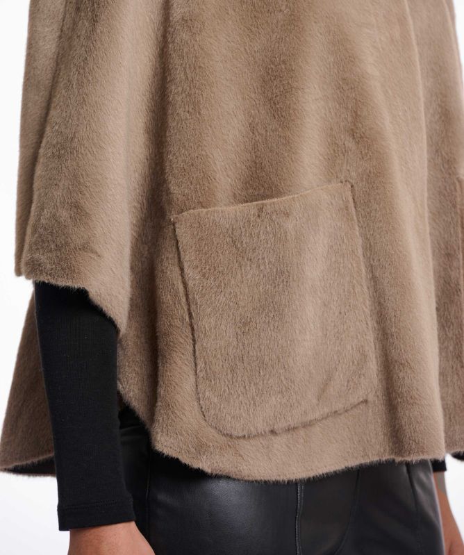 Rino and Pelle Dewi Faux Fur Cape