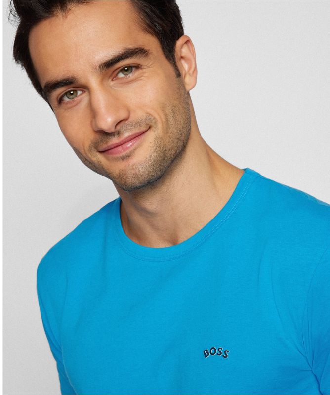 BOSS Crew Neck Tee Curved T Shirt