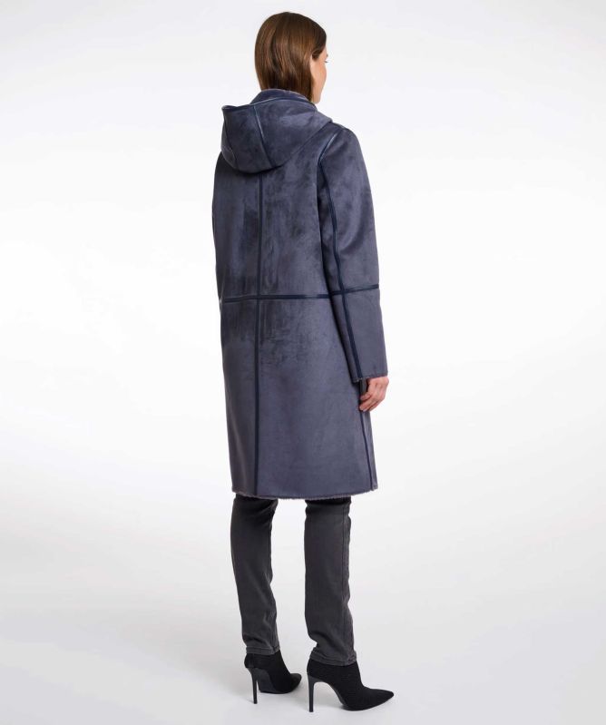 Rino and Pelle Ova Reversible Hooded Coat