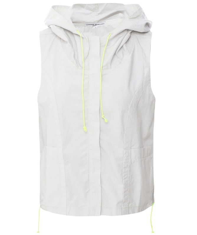 Lurdes Bergada Cropped Hooded Waistcoat