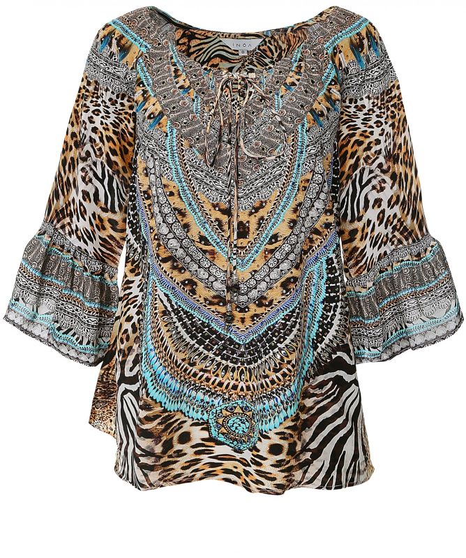 Inoa Savannah Silk Boho Top