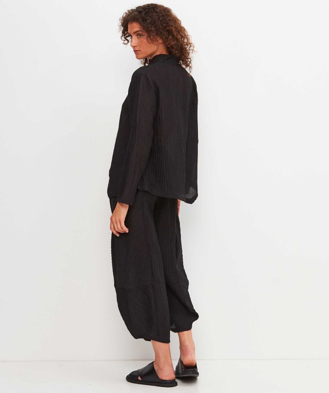 Thanny Pleated Barrel Leg Trousers