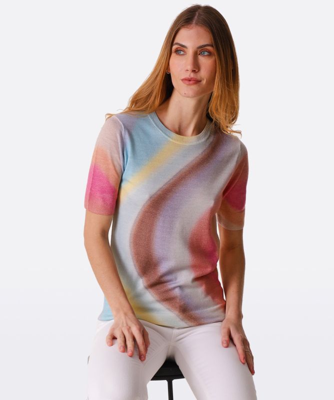 Paul Smith Wool Spray Swirl T-Shirt