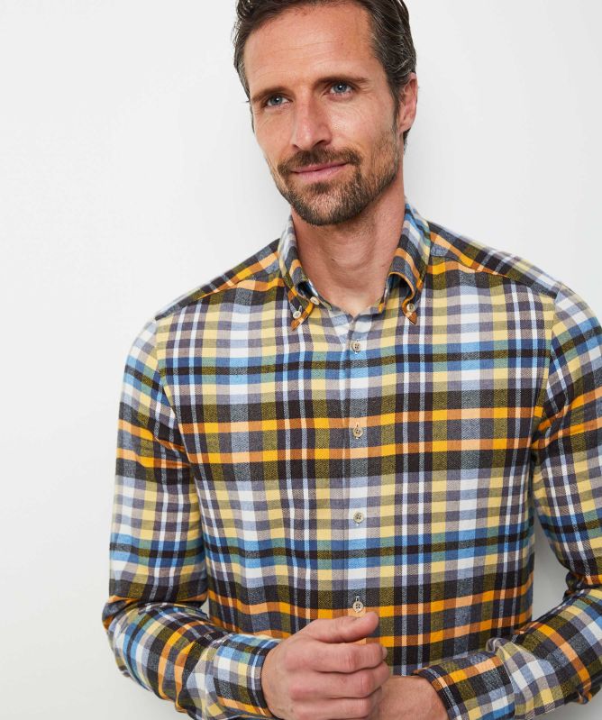 Stenstroms Slimline Check Flannel Shirt